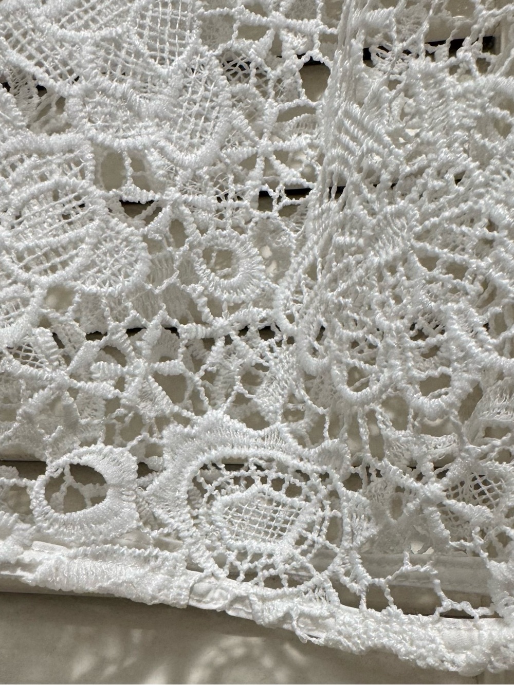 Zara Collared Crochet Top—Sz. M, Button Down, Halter Cut, Waist Length - Picture 9 of 13